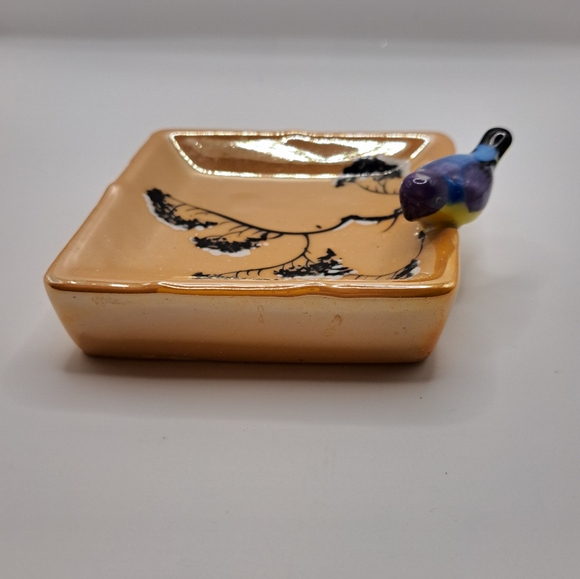 Vintage Ceramic Luster Bird Trinket dish - Picture 10 of 11